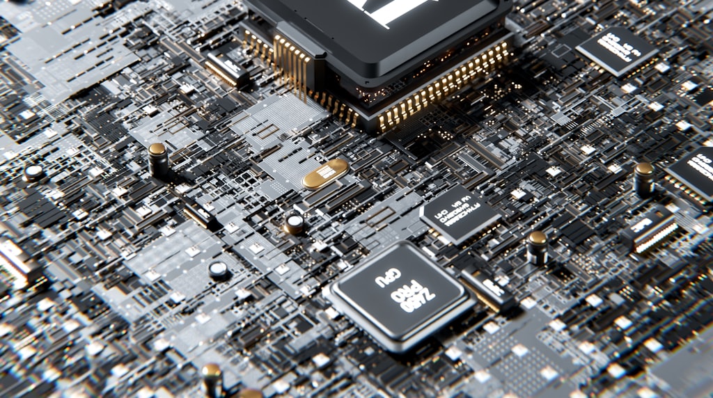 Um chip de computador com a letra A, representando inteligência artificial