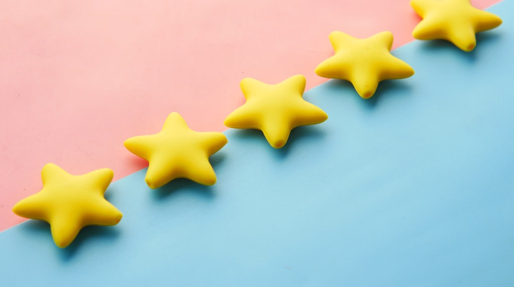 Estrelas de avaliação