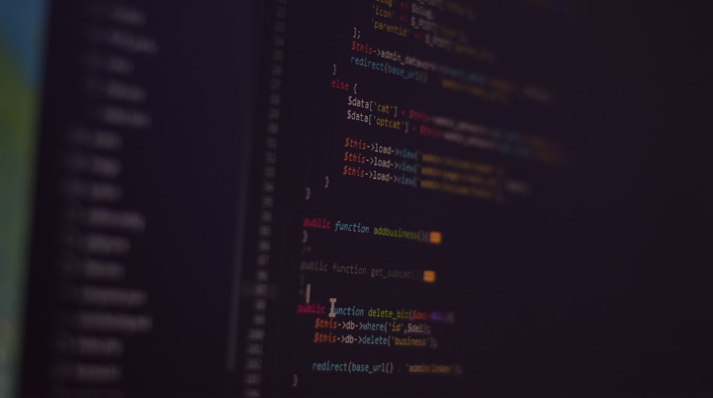 Tela de terminal com linhas de código