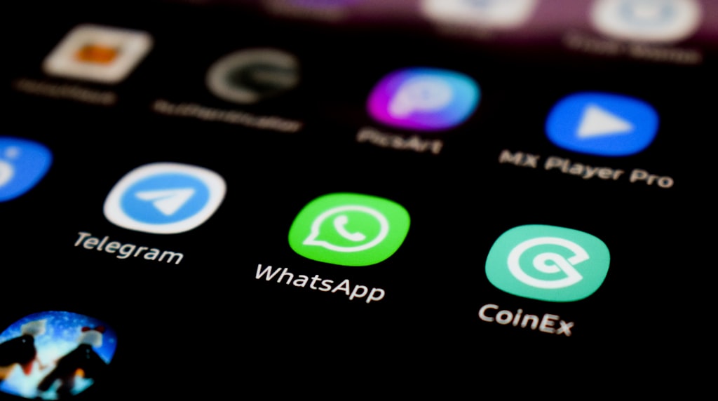 Tela de celular com WhatsApp aberto