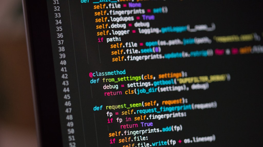 Tela de codigo em um editor de programacao